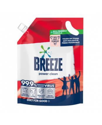 Breeze Liquid Detergent Refill Pack - Power Clean 1.5kg