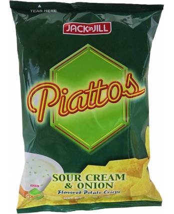 Jack n' Jill Piattos Sour Cream & Onion 85G
