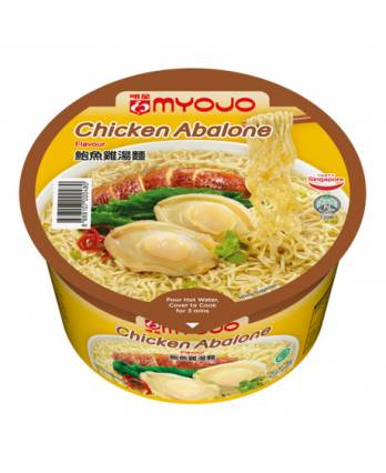 Myojo Instant Bowl Noodles - Chicken Abalone 80g