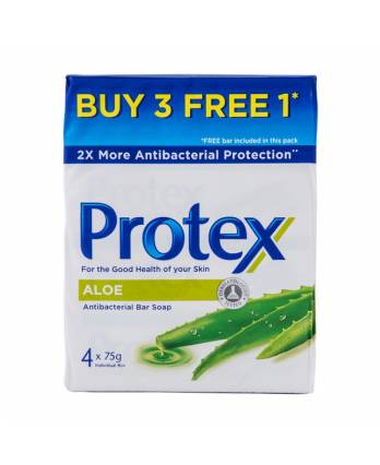 Protex Aloe Antibacterial Bar Soap 4 x 75g